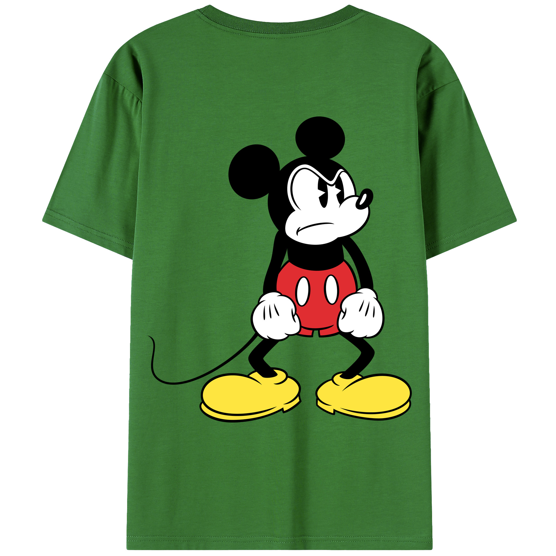 （画像用） ミッキーマウス Mickey Mouse レディース半袖Tシャツ(バックプリント)